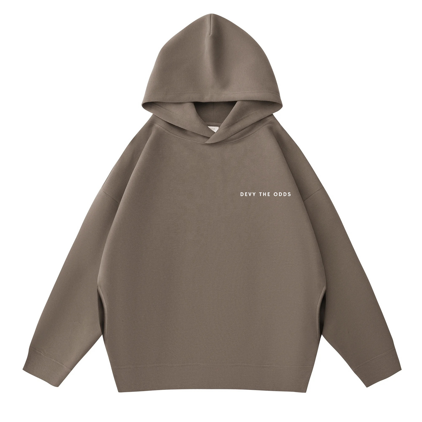 Devy The Odds Oversized Brown Hoodie