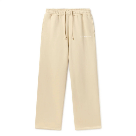 Devy The Odds Oversized Beige Wide Leg Pants