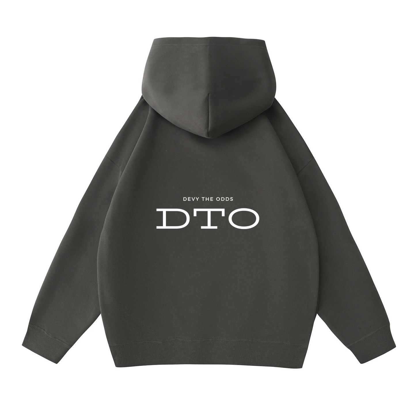 Devy The Odds Oversized Dark Grey Hoodie