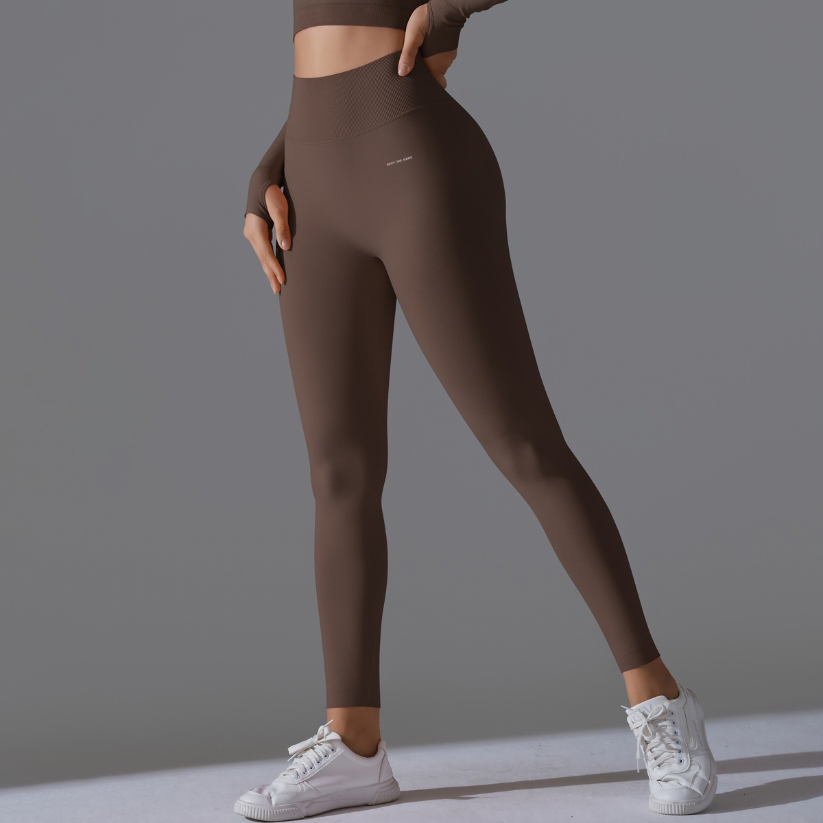 Devy the Odds Brown Gym Legging