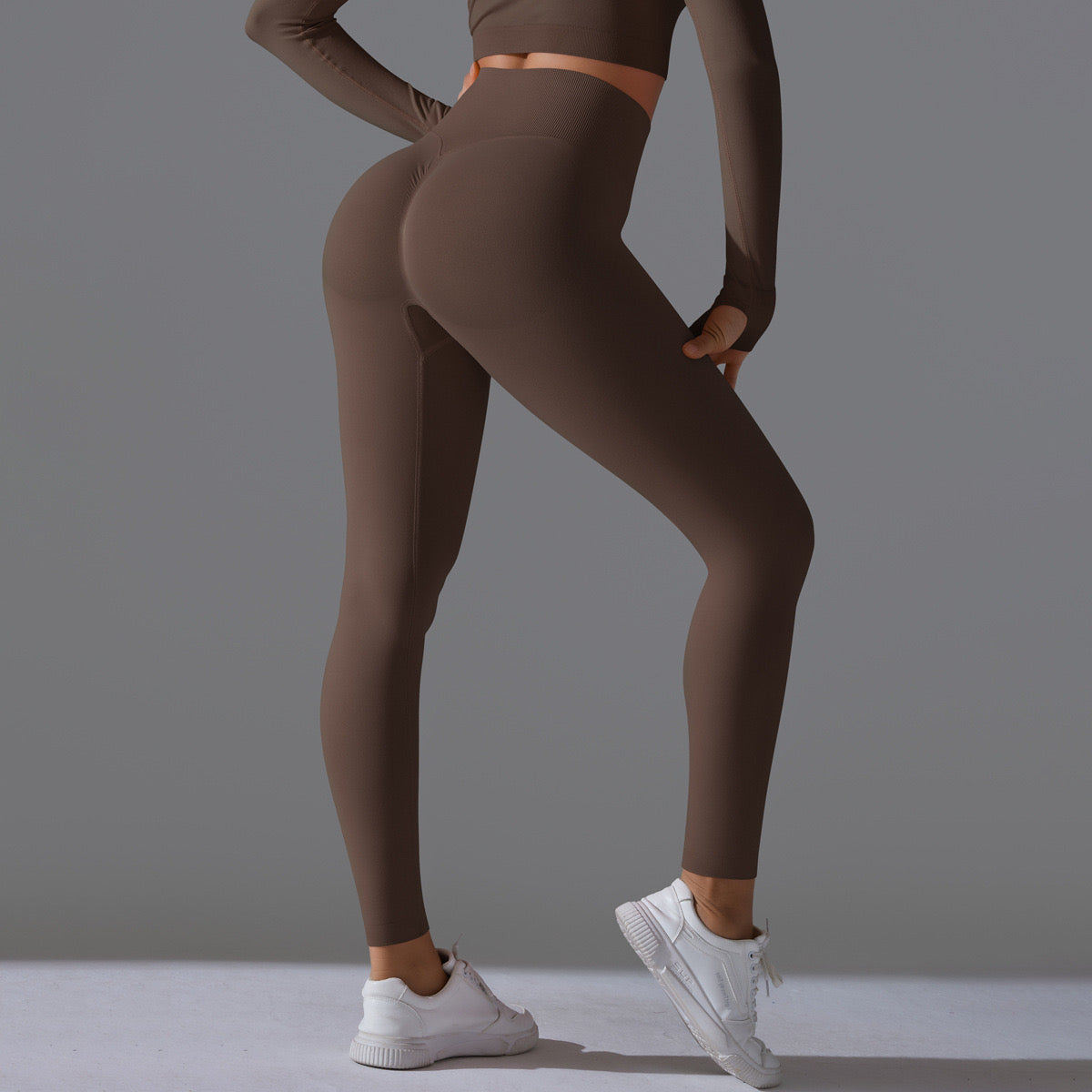 Devy the Odds Brown Gym Legging