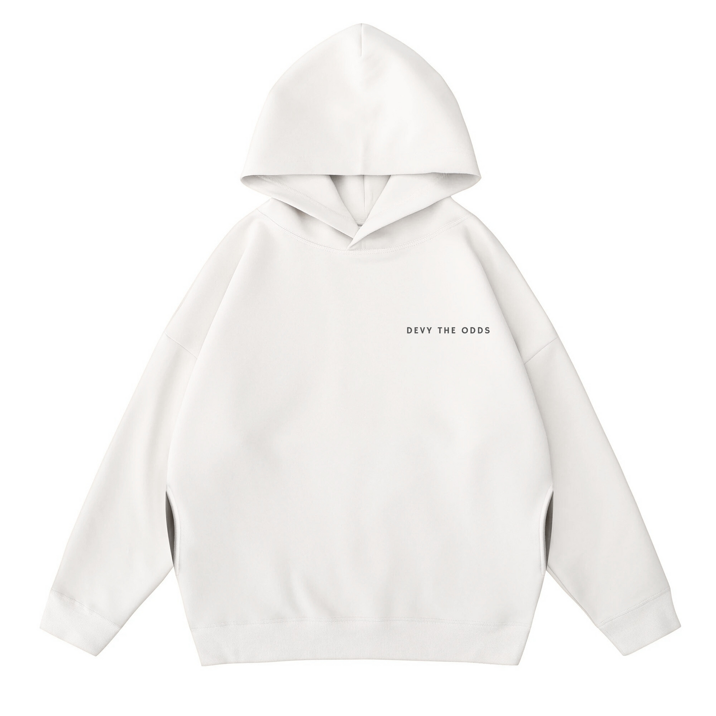 Devy The Odds Oversized White Hoodie