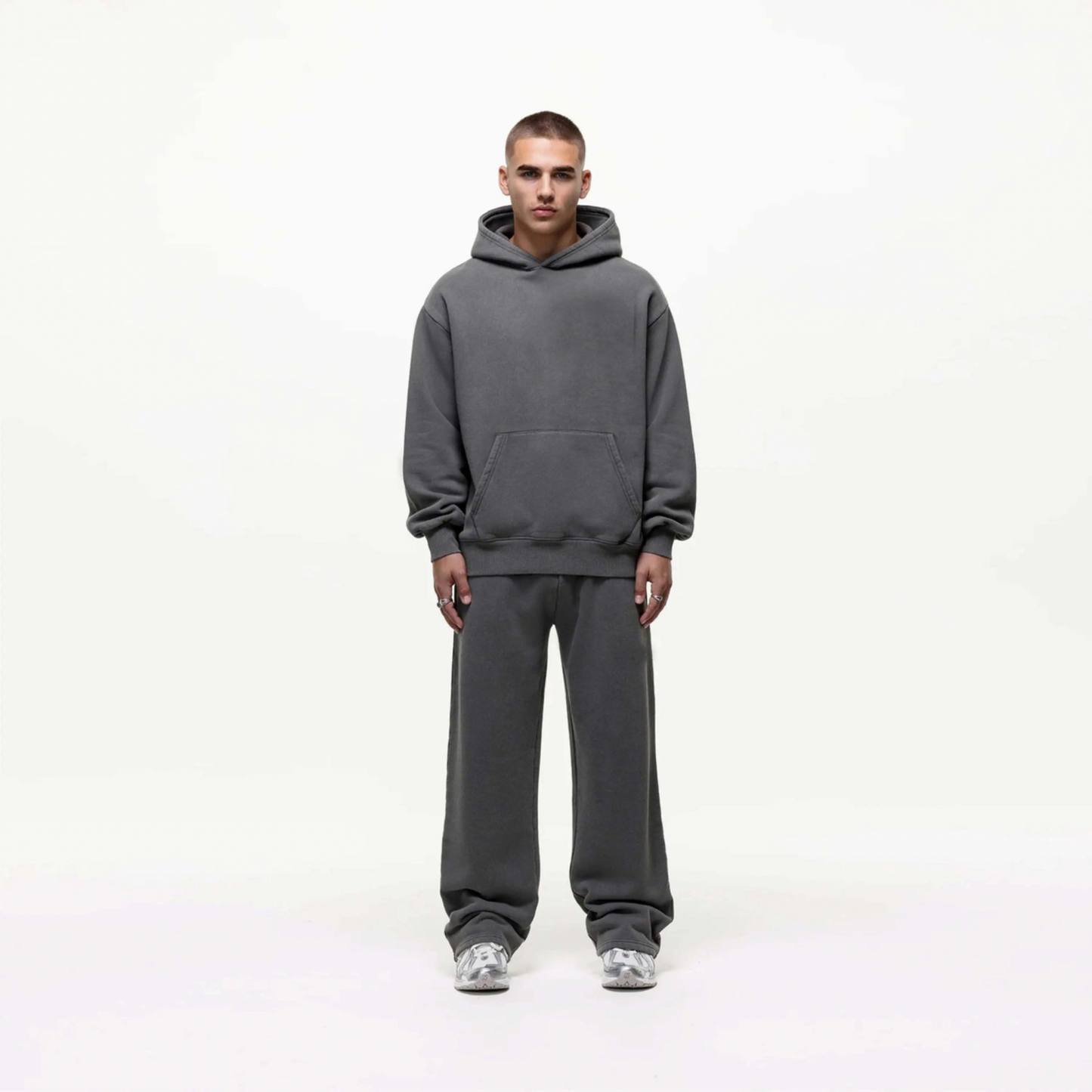 Devy The Odds Oversized Wide Leg Grey Tracksuit