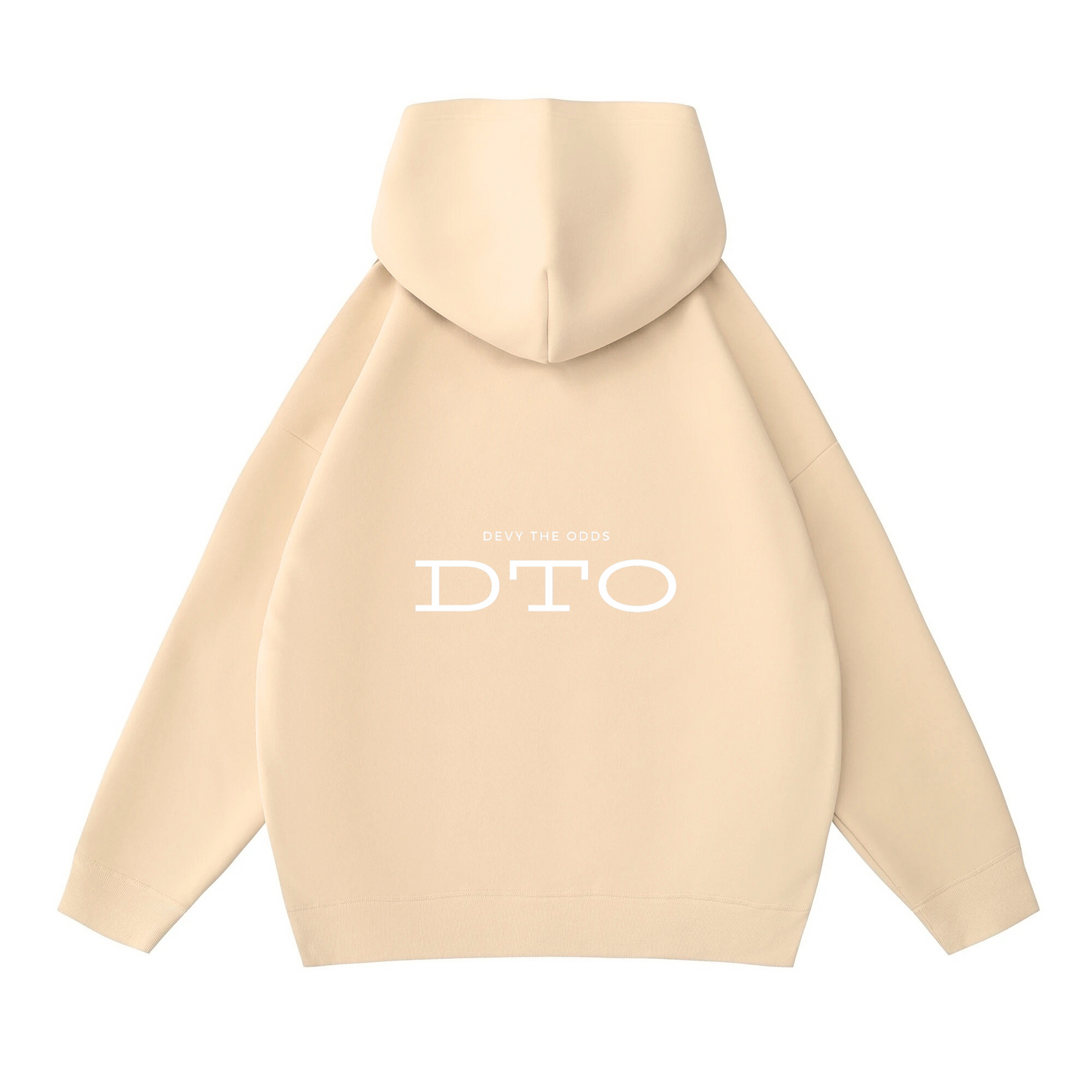 Devy The Odds Oversized Beige Hoodie