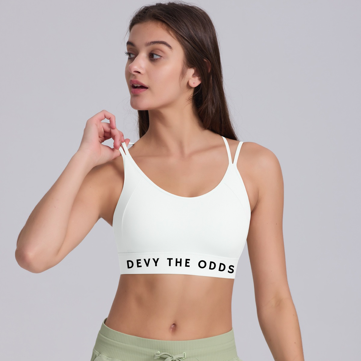 Devy the Odds White Gym Top