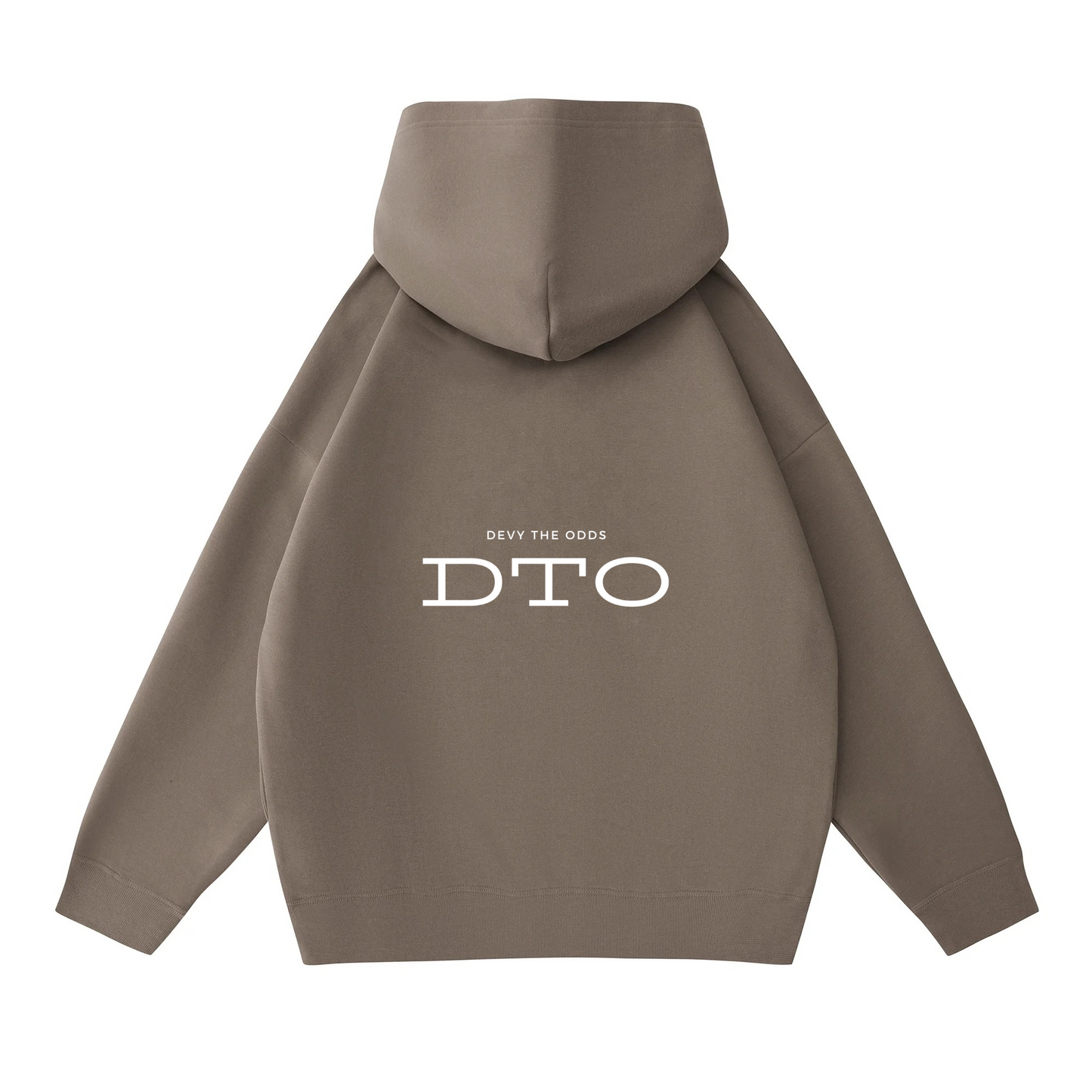 Devy The Odds Oversized Brown Hoodie