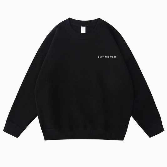 Devy The Odds Oversized Black Sweater