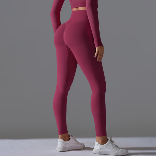 Devy the Odds Bordeaux Red Gym Legging