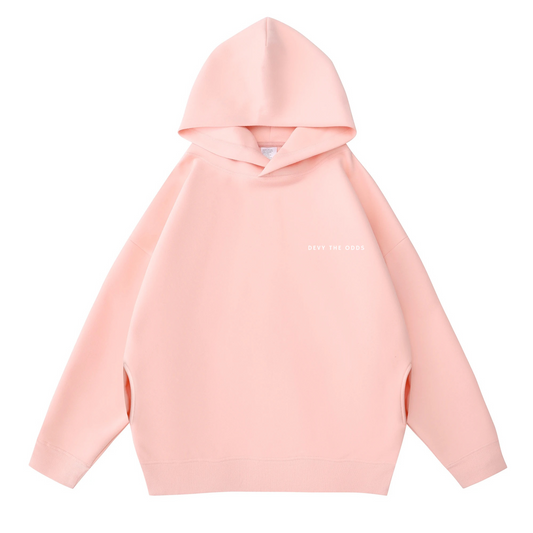 Devy The Odds Oversized Pink Hoodie