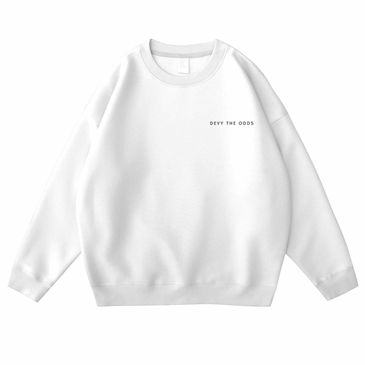 Devy The Odds Oversized White Sweater